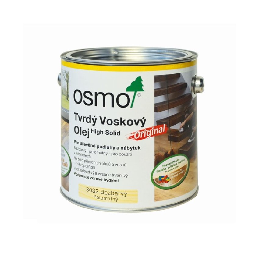 OSMO Tvrdý vosk.olej 3062 /2.5l/ MAT