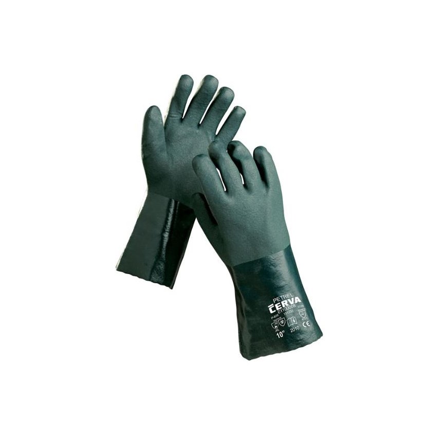 RUKAVICE PETREL MÁČENÉ PVC 11
