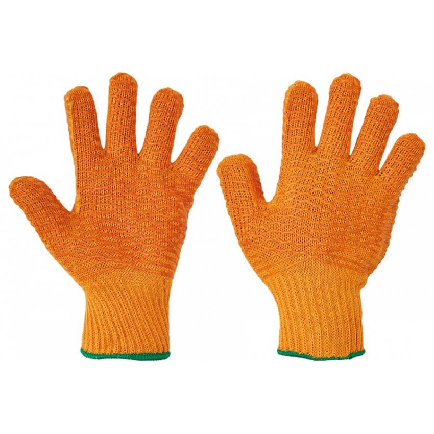 RUKAVICE FALCON S PVC MŘÍŽKOU 10