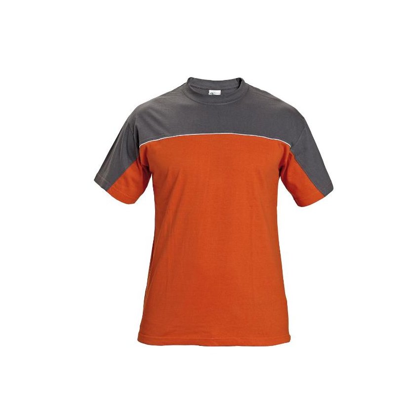 TRIČKO DESMAN KR. RUKÁV ŠEDÁ/ORANŽOVÁ