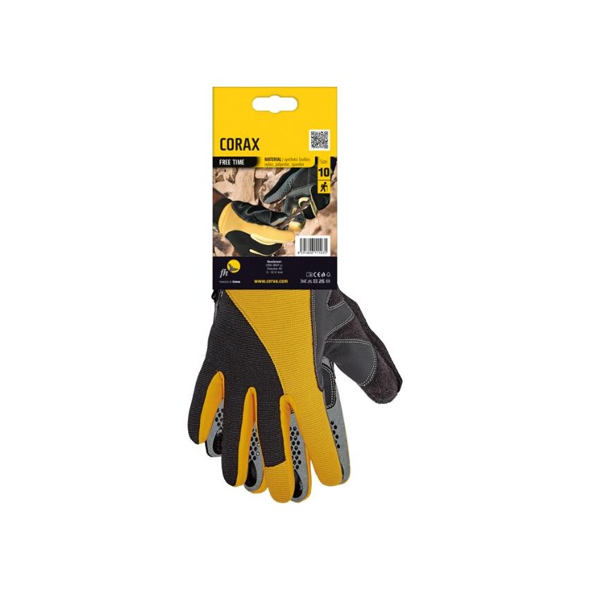 RUKAVICE CORAX FH KOMBINOVANÉ 10