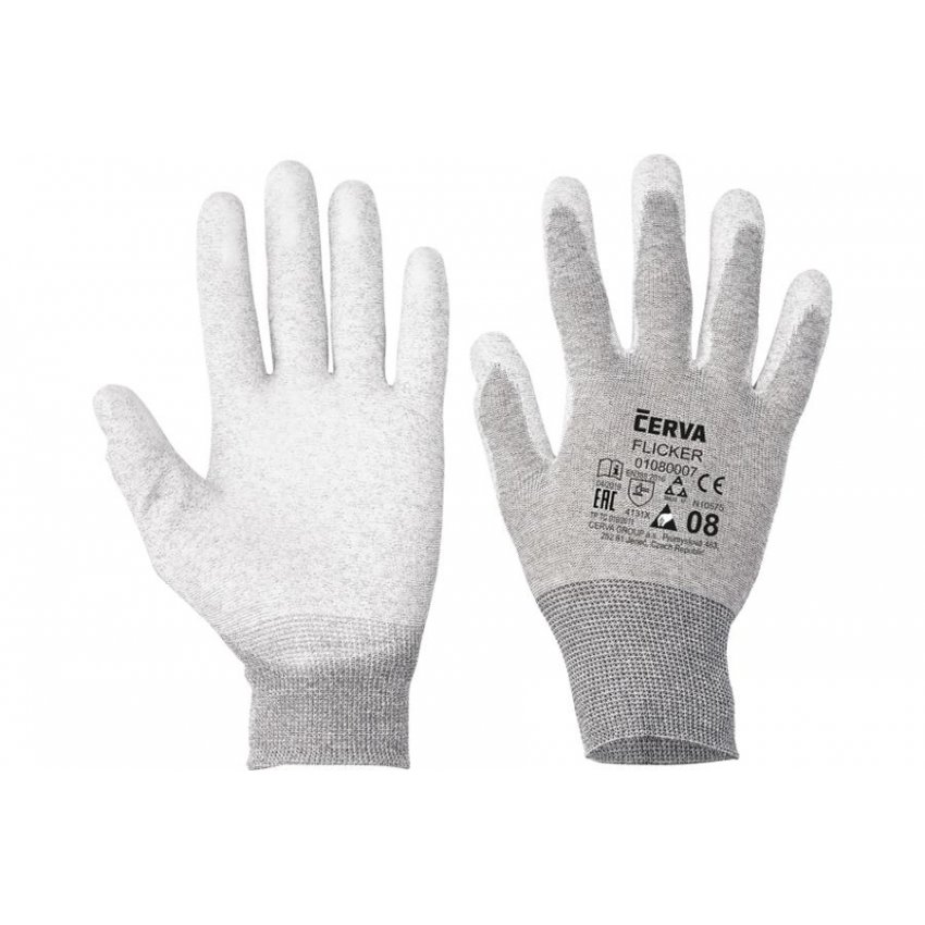 RUKAVICE FLICKER ANTISTAT. NYLON 7