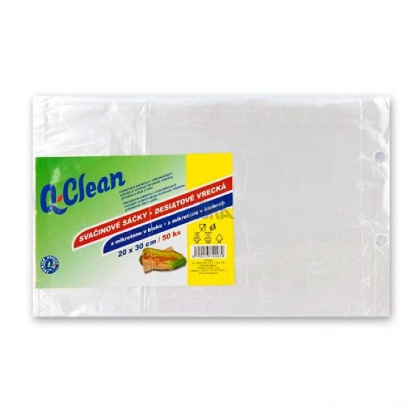 MIKR. SÁČKY SVAČINOVÉ 20X30CM 50KS Q CLEAN