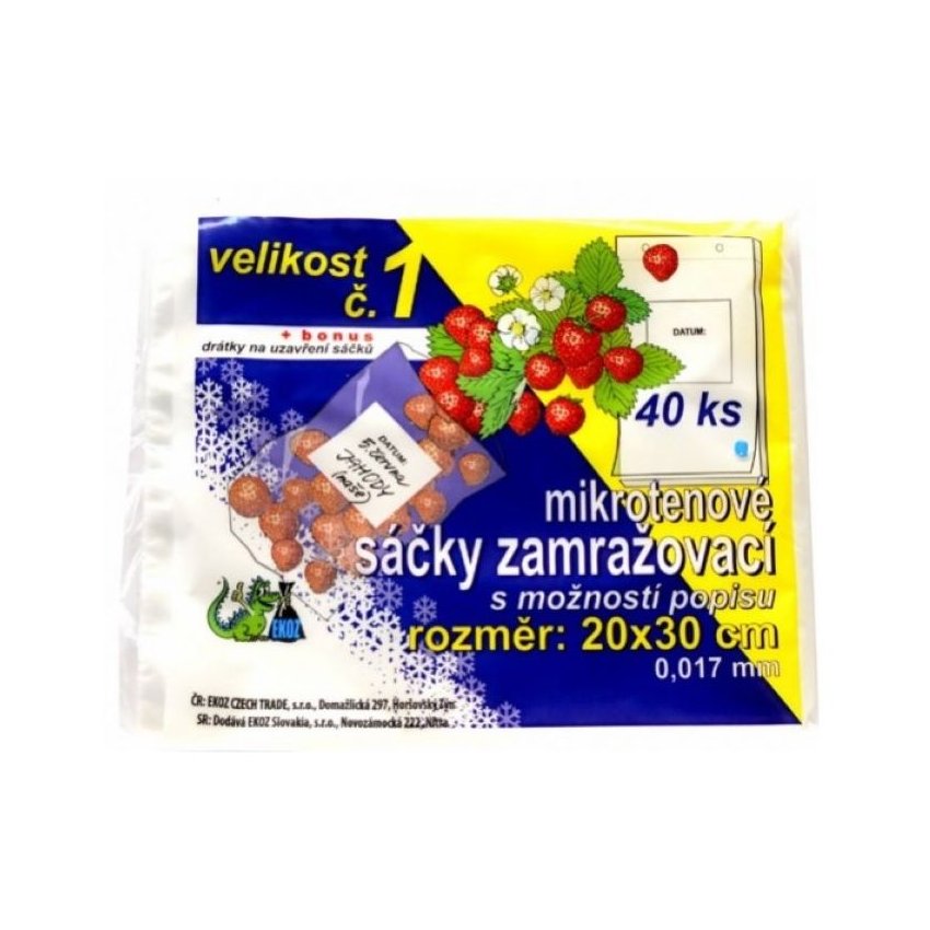 MIKR. SÁČKY ZAMRAŽOVACÍ 20X30CM 40KS