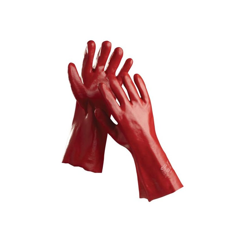 RUKAVICE REDSTART 45CM MÁČENÉ PVC 10