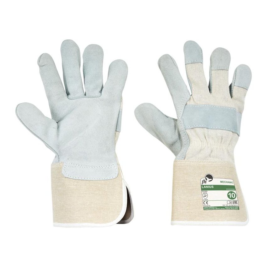 RUKAVICE LANIUS KOMB. BÍLÁ/ŠEDÁ 10