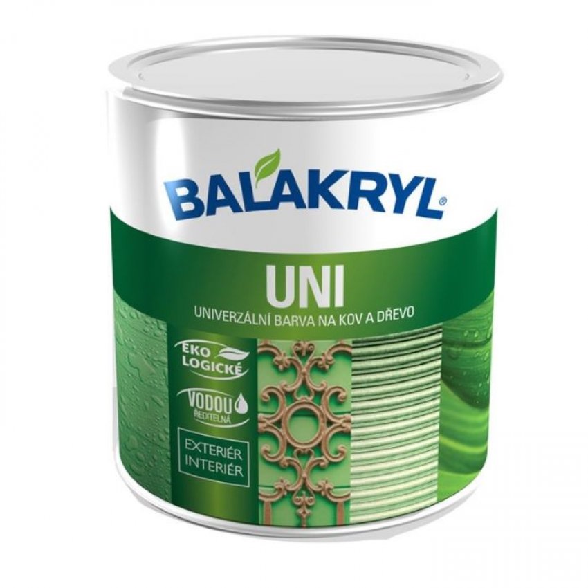Balakryl UNI SATIN 9016 dopr. bíla (0.7kg)