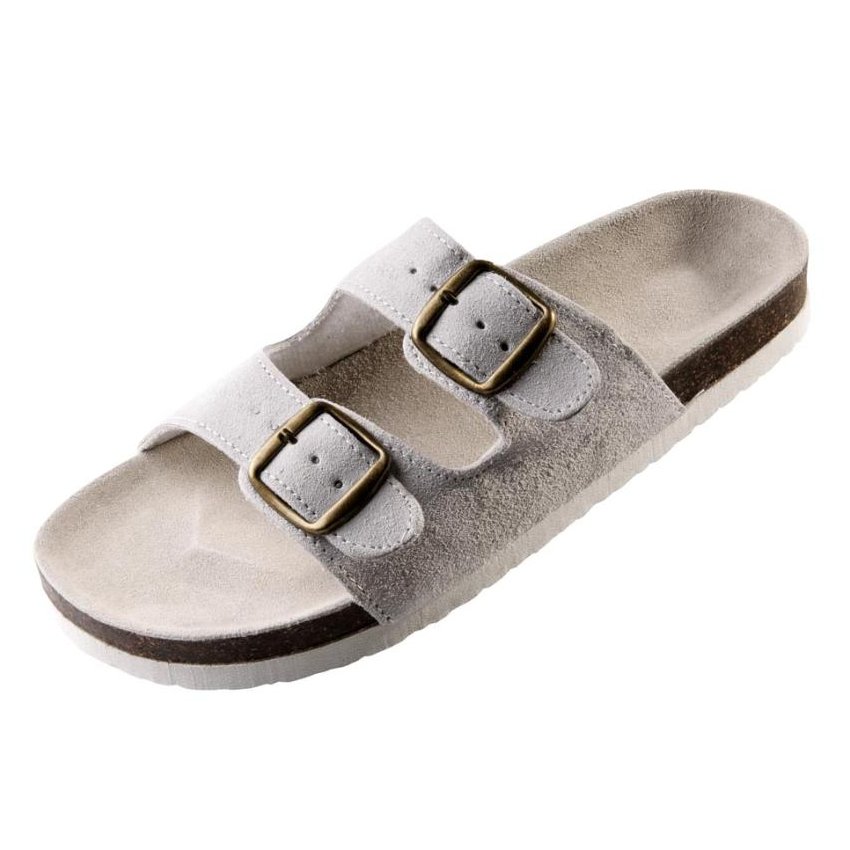 PANTOFLE PUDU KORKOVÉ BÍLÉ