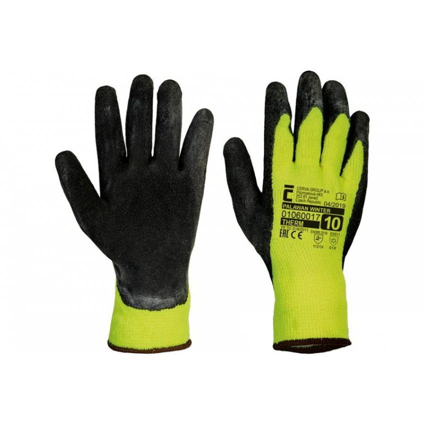 RUKAVICE PALAWAN WINTER HV ŽLUTÁ 10