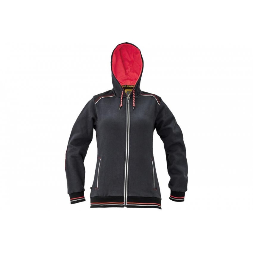 MIKINA KNOXFIELD LADY ANTRACIT/ČERVENÁ
