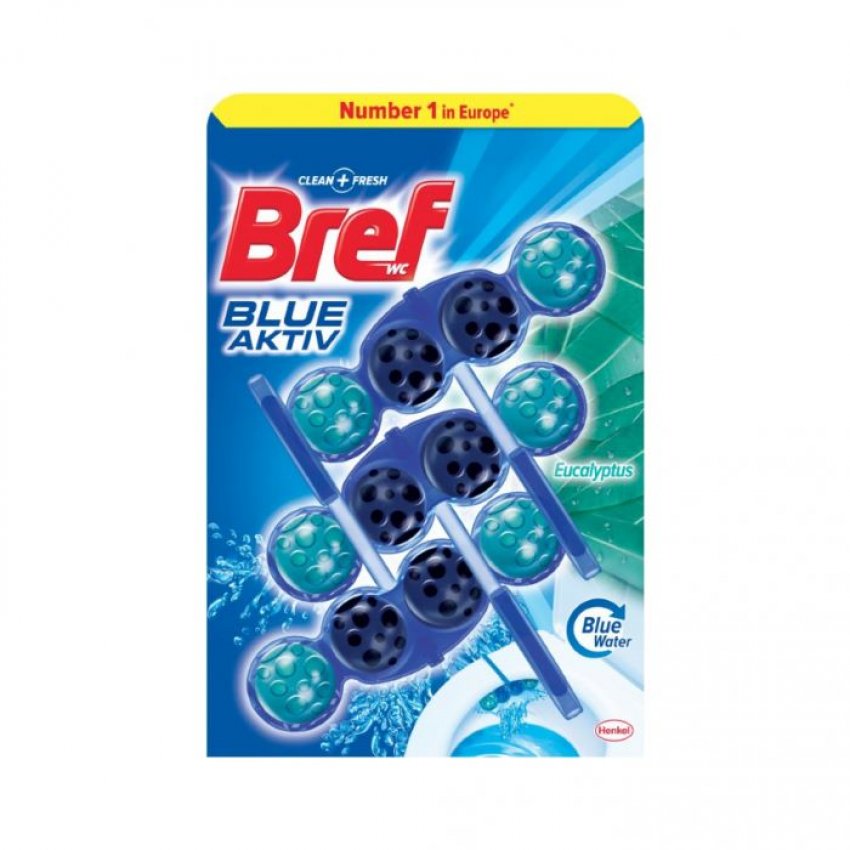 BREF BLUE ACTIV WC BLOK 3X50G EUCALYPTUS