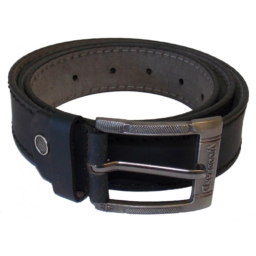 PÁSEK RON KOŽENÝ ČERNÁ 130CM