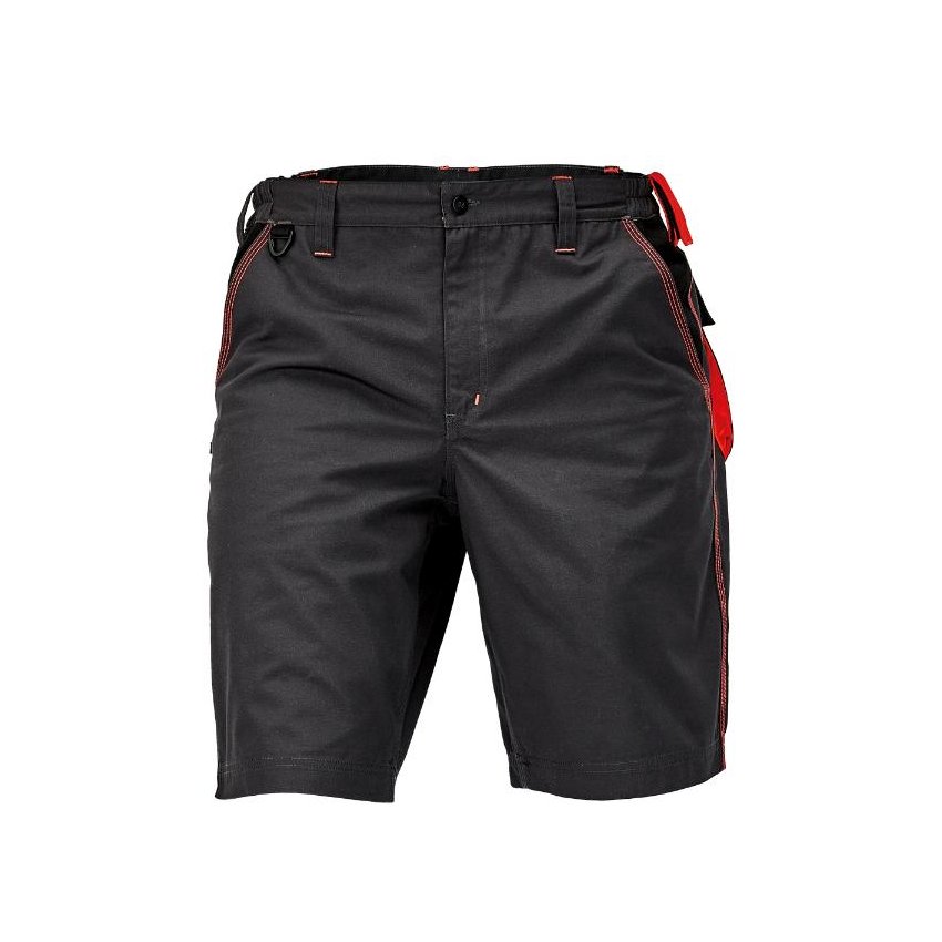 KALHOTY KRÁTKÉ KNOXFIELD ANTRACIT/ČERVENÁ