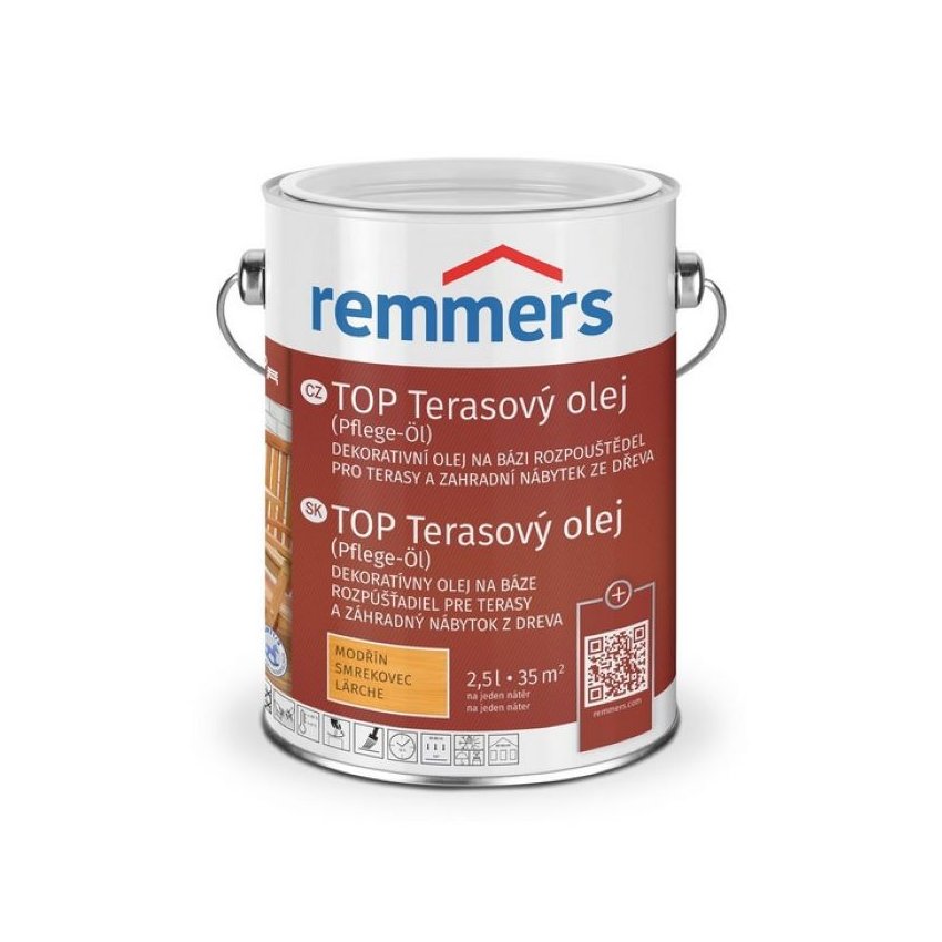 REMMERS-TOP terasový olej 0.75l kaštan