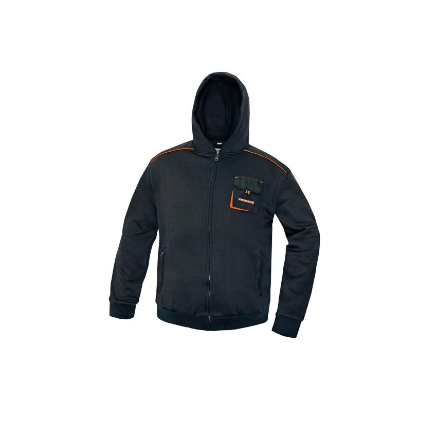 MIKINA EMERTON S KAPUCÍ ŠEDÁ