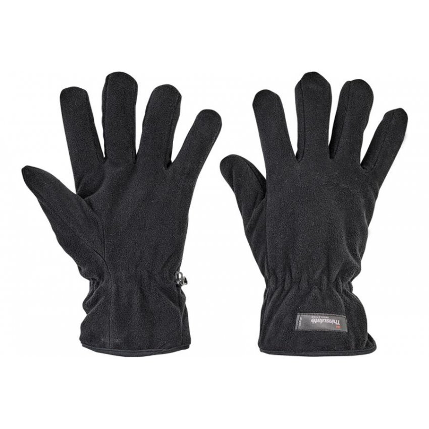 RUKAVICE MYNAH FLEECE ZIMNÍ ČERNÉ 8