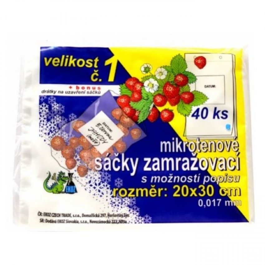 MIKR. SÁČKY ZAMRAŽOVACÍ 20X30CM 40KS