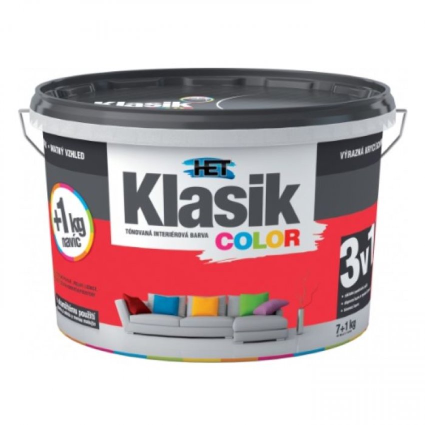 Klasik Color 0847 červený brusinkový  (7+1)