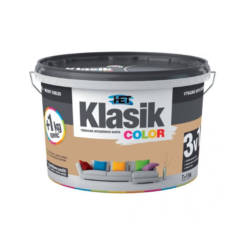 Klasik Color 0267 hnědý karamelový  (7+1)