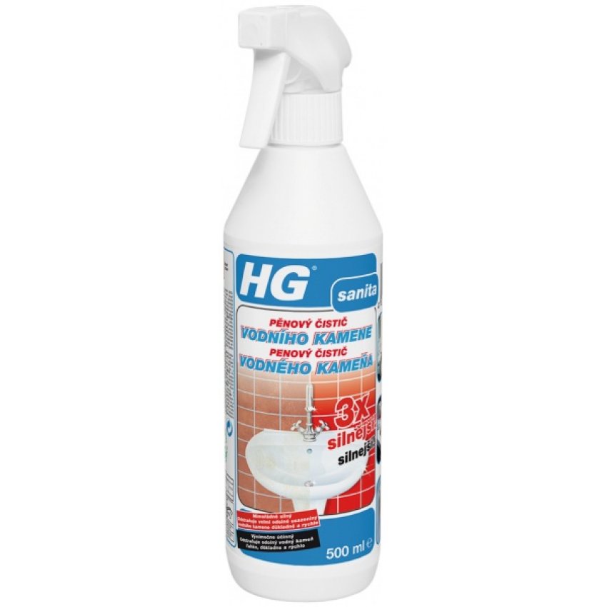 HG PĚNOVÝ ČISTIČ VOD. KAMENE 500ML 3x SILNĚJŠÍ