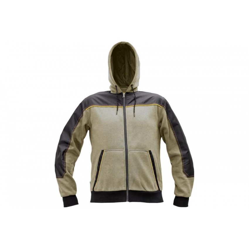 MIKINA CREMORNE S KAPUCÍ OLIVOVÁ