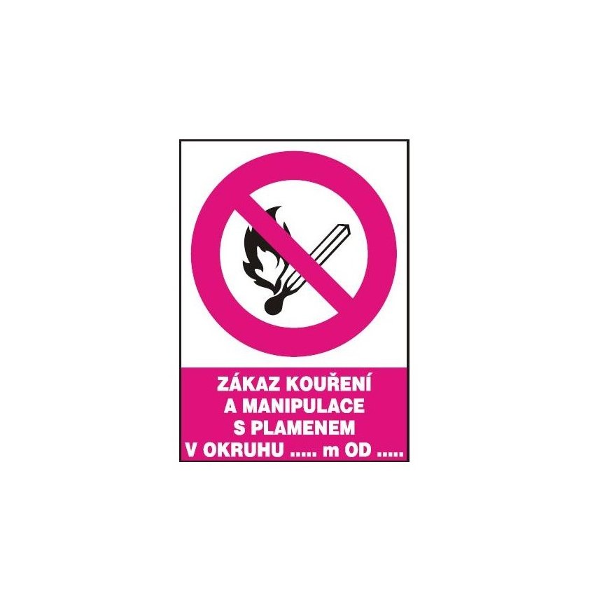 TABULKA ZÁKAZ KOUŘENÍ A MAN S PLAM. 14206