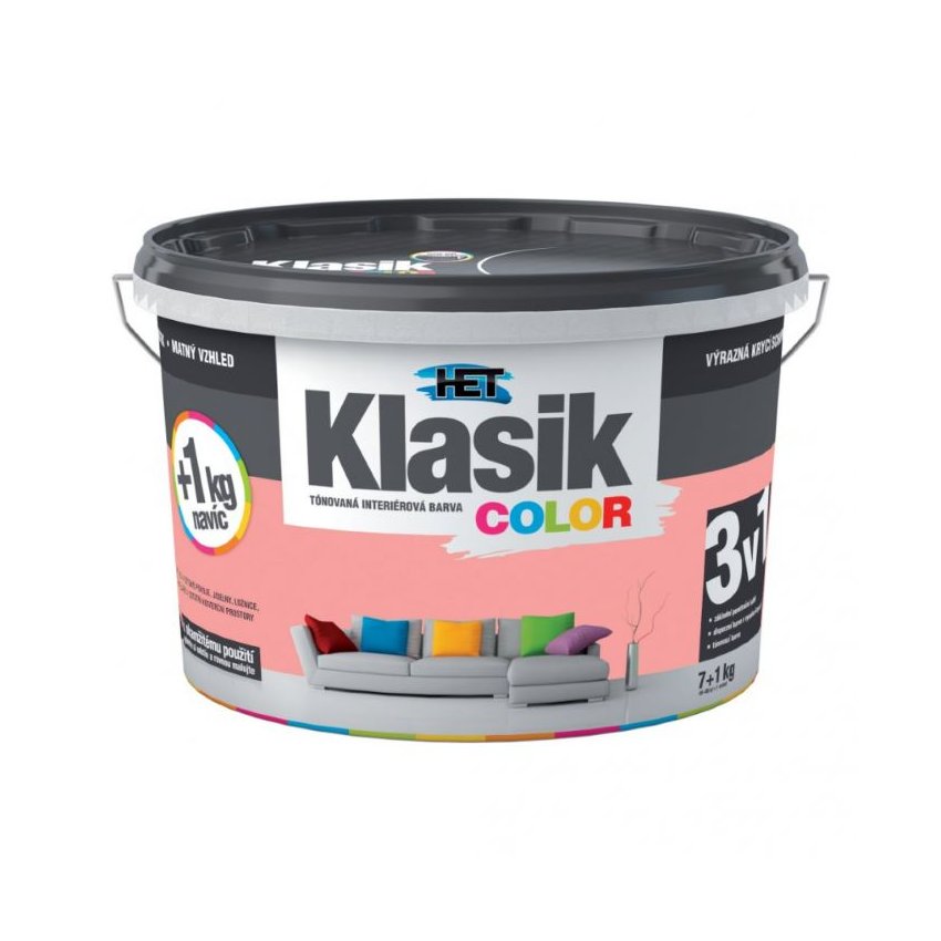 Klasik Color 0828 lososový (7+1)
