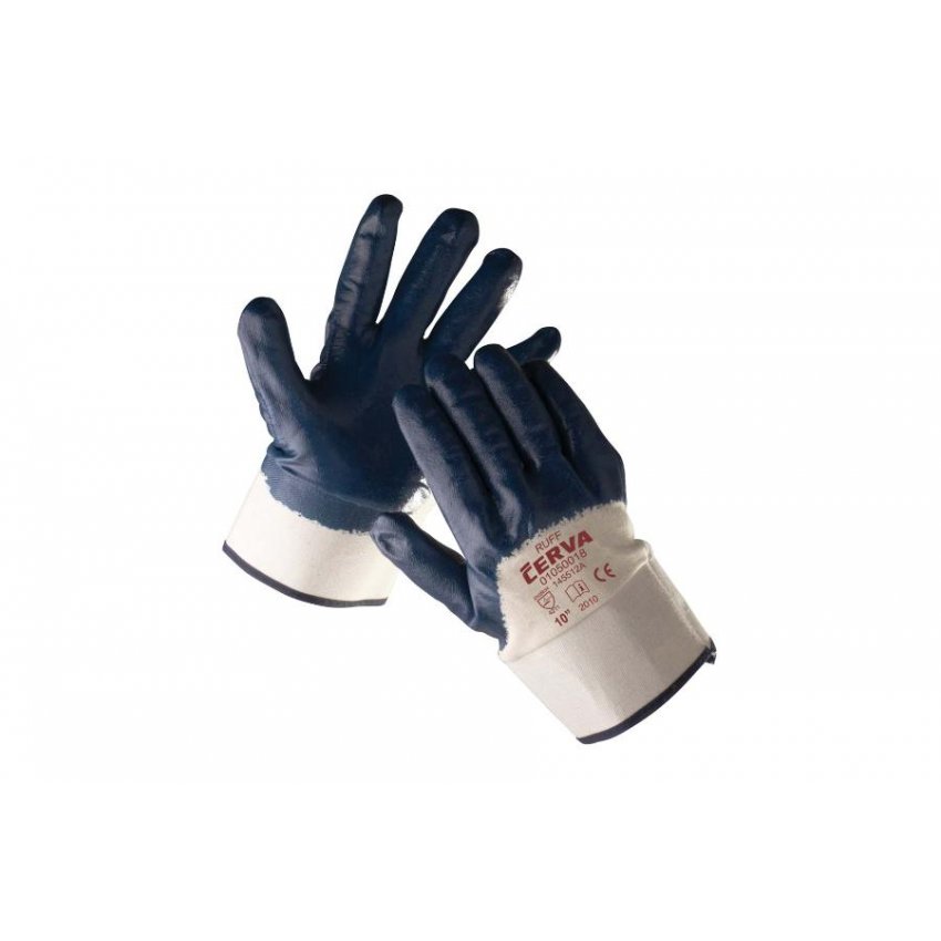 RUKAVICE RUFF MÁČENÉ NITRIL 11