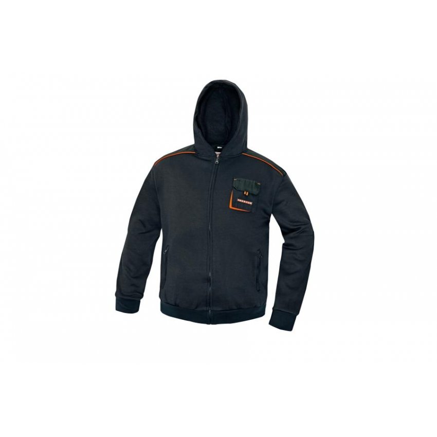 MIKINA EMERTON S KAPUCÍ ŠEDÁ