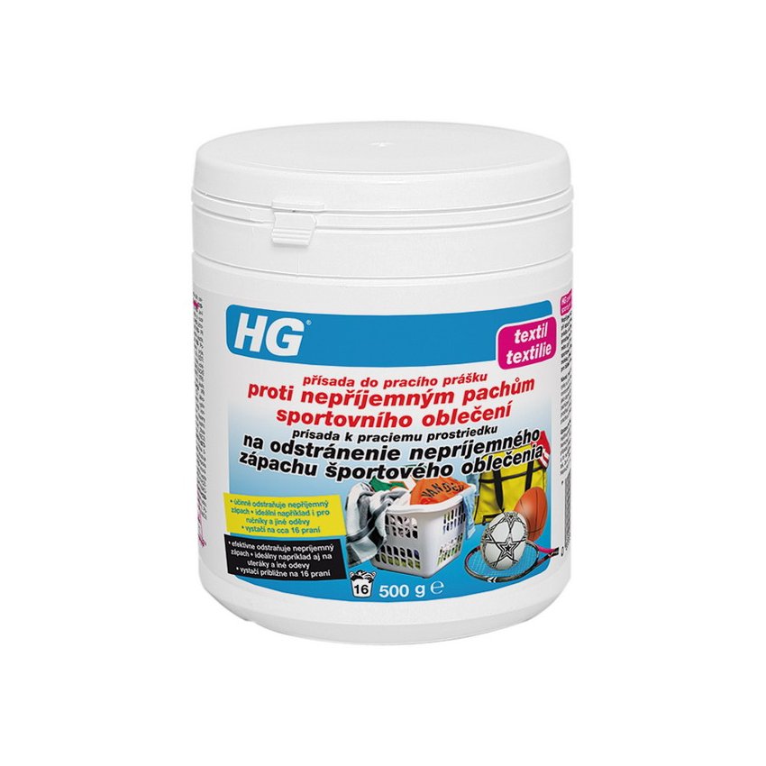 HG PŘÍSADA DO PR. PRÁŠKU NA SPORT. OBLEČENÍ 500G