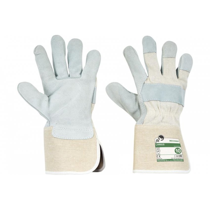 RUKAVICE LANIUS KOMB. BÍLÁ/ŠEDÁ 10