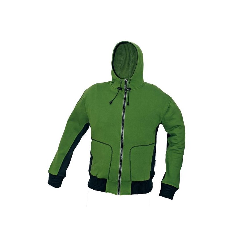 MIKINA STANMORE S KAPUCÍ ZELENÁ