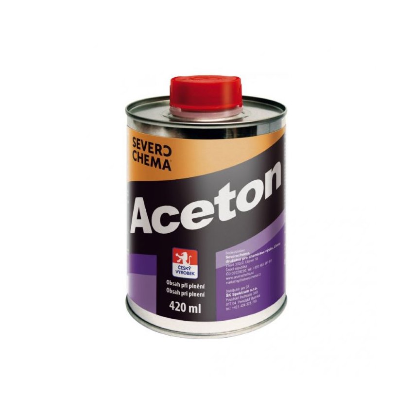 Aceton 420ml plech