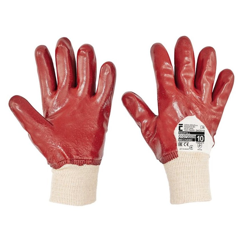 RUKAVICE REDPOLL MÁČENÉ PVC 10
