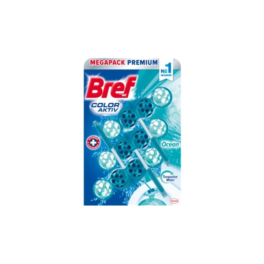 BREF POWER ACTIV WC BLOK OCEAN TURQUISE 3X50G
