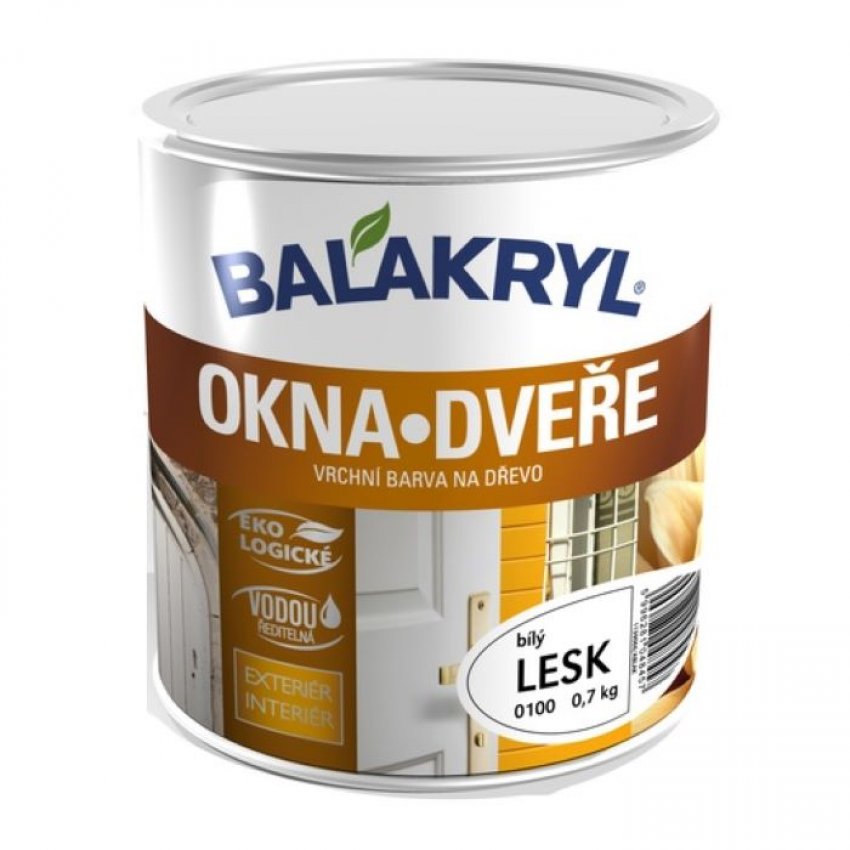 Balakryl OKNA a DVEŘE 0100 bílý (0.7kg)