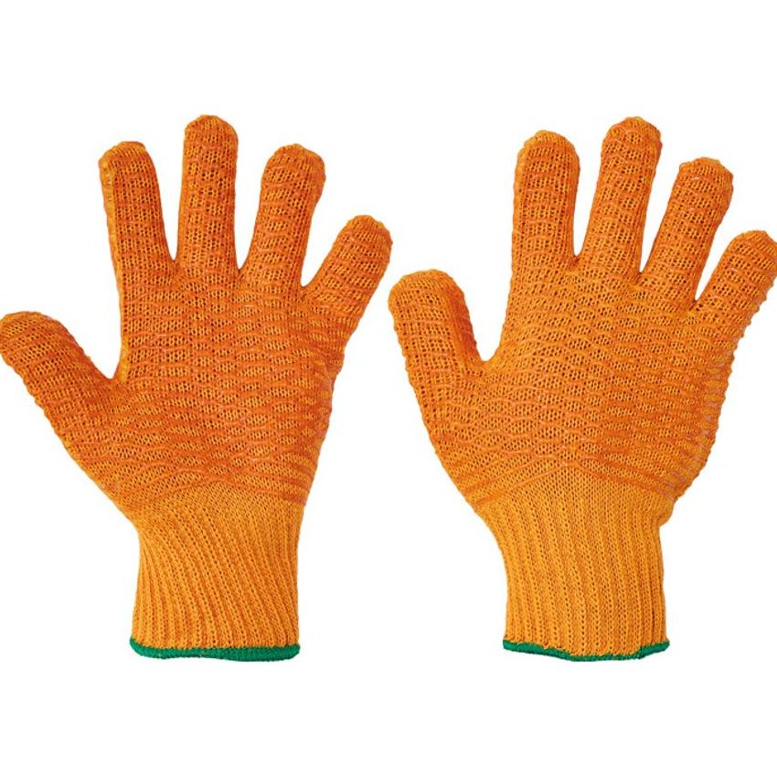 RUKAVICE FALCON S PVC MŘÍŽKOU 10