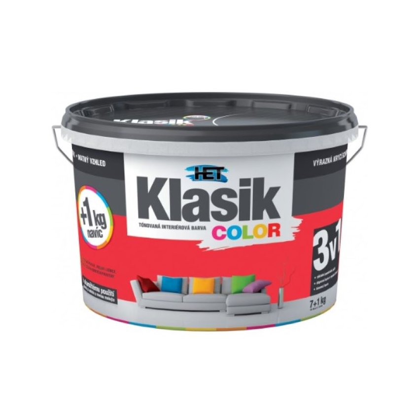 Klasik Color 0847 červený brusinkový  (7+1)