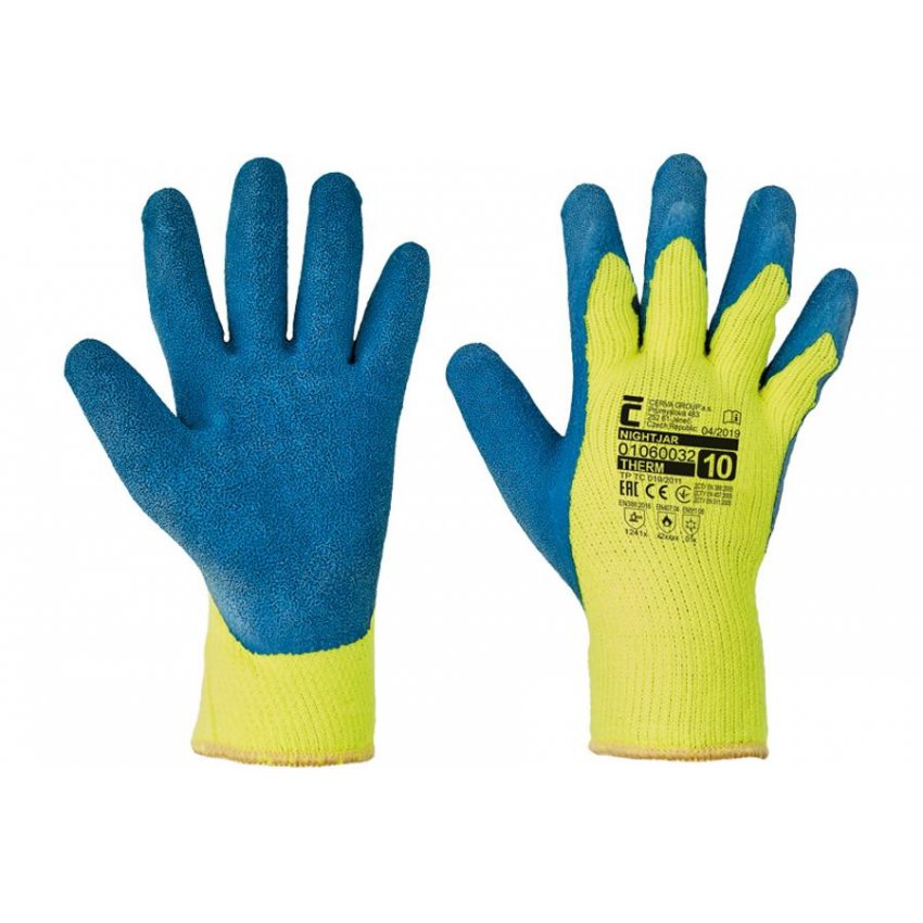 RUKAVICE NIGHTJAR MAČENÉ LATEX 10