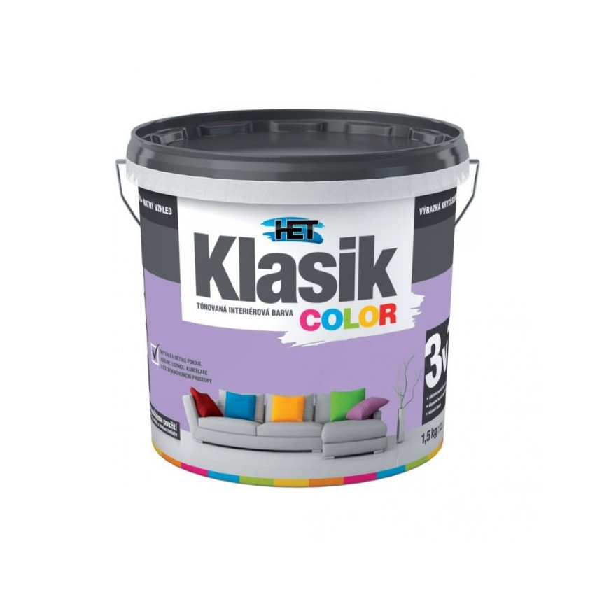 Klasik Color 0347 fialový šeříkový (1.5)