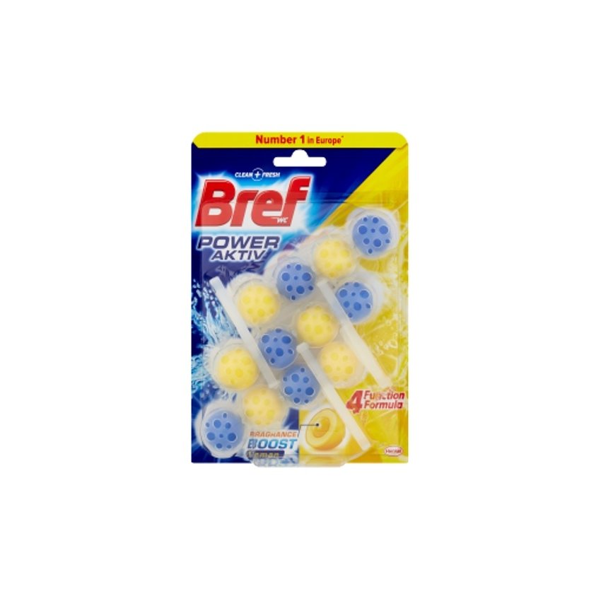 BREF POWER ACTIV WC BLOK LEMON 3X50G