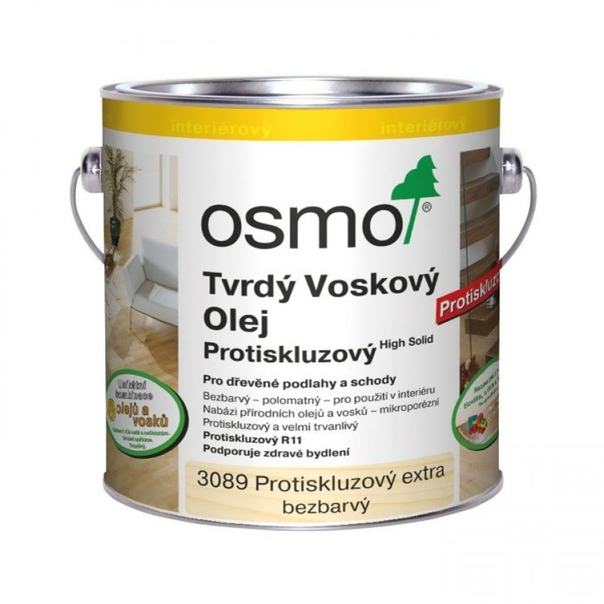 OSMO Tvrdý vosk.olej 3089 /0.75l/ PROTISKLUZ EXTRA