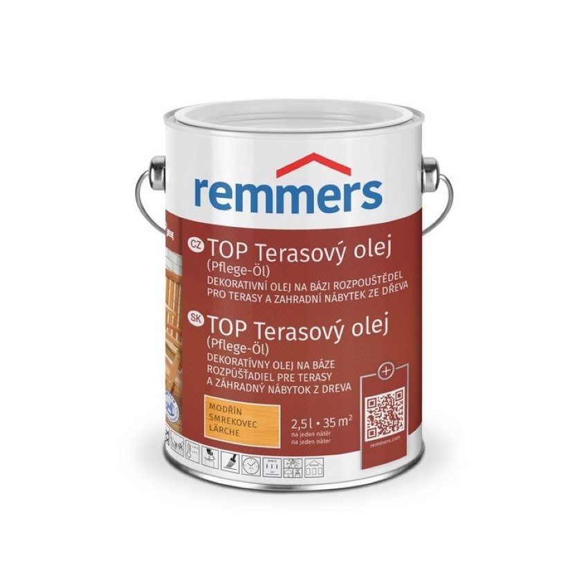 REMMERS-TOP terasový olej 0.75l wassergrau