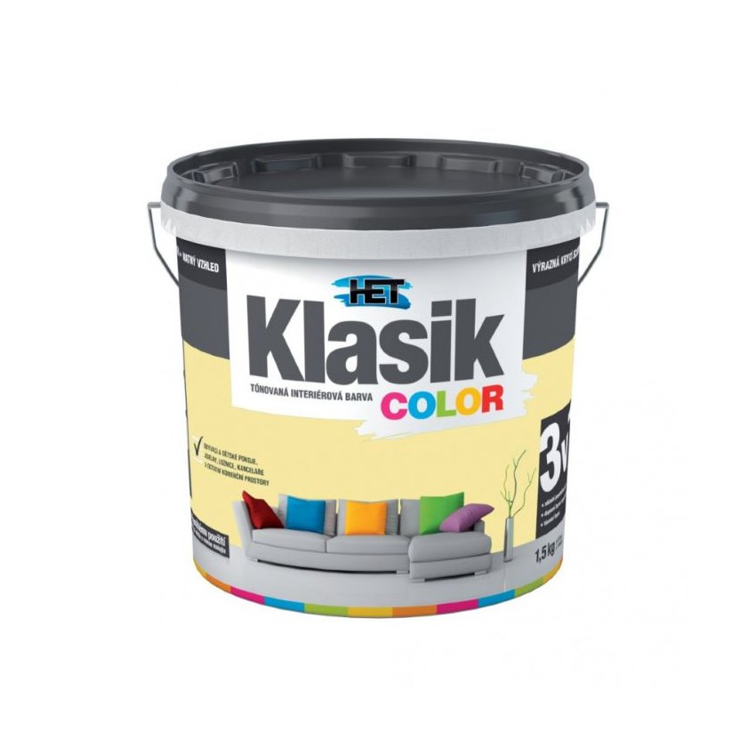 Klasik Color 0667 žlutý vanilkový (1.5)