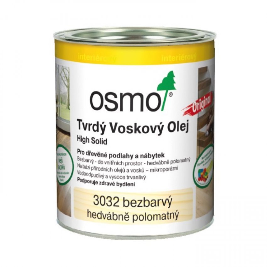 OSMO Tvrdý vosk.olej 3032 bezbarvý /0.75l/