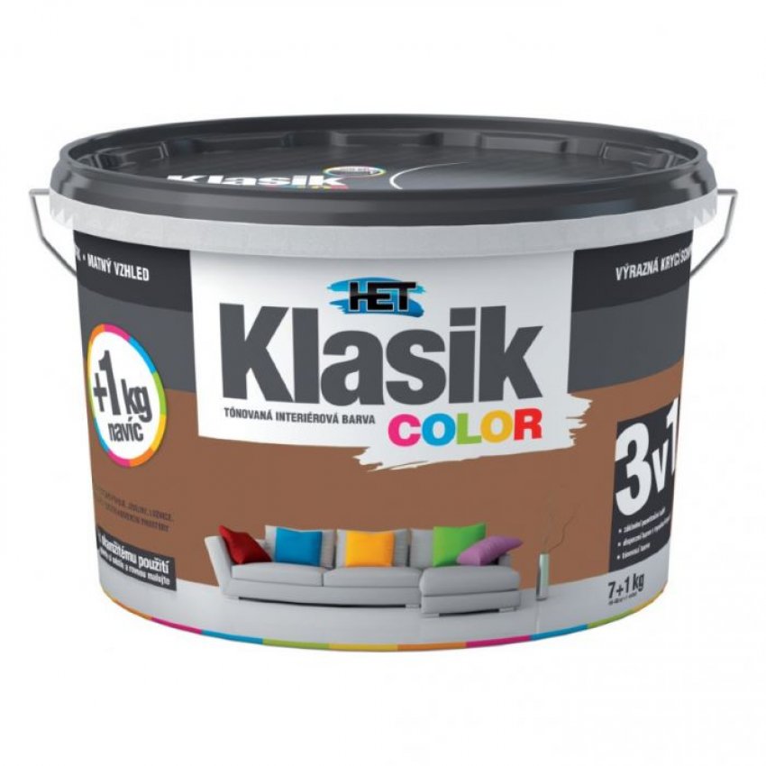 Klasik Color 0277 hnědý čokoládový (7+1) prošlé
