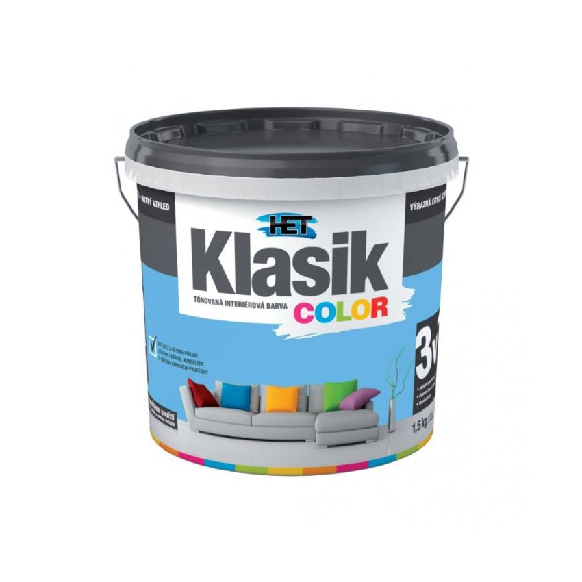 Klasik Color 0417 modrý azurový (1.5)