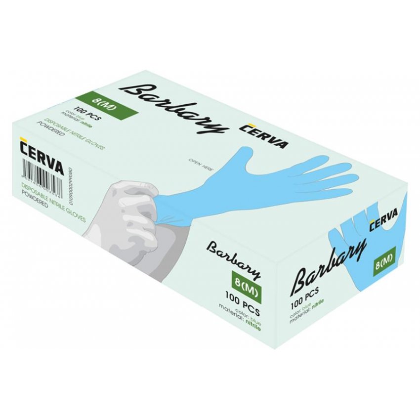 RUKAVICE BARBARY JEDNOR. NITRIL L