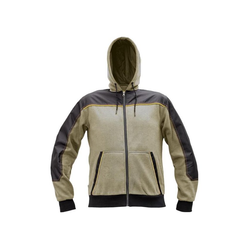 MIKINA CREMORNE S KAPUCÍ OLIVOVÁ