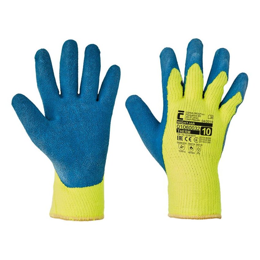 RUKAVICE NIGHTJAR MAČENÉ LATEX 10